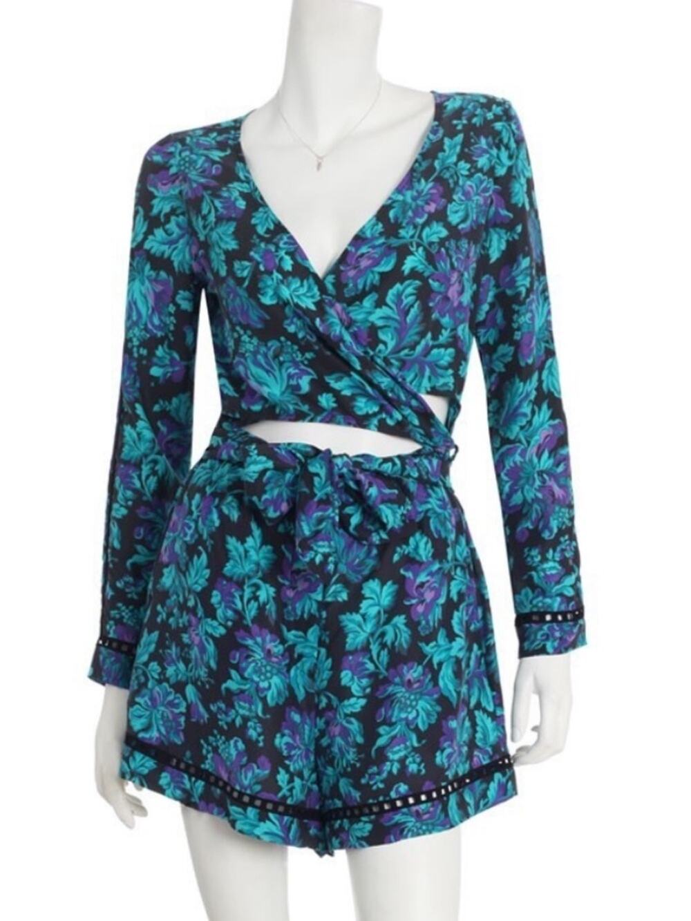 Zimmermann Floral Wrap Romper Size 1